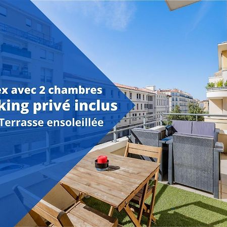 La Joliette; Duplex 2 Chambres, Parking Inclus+ Terrasse+ Ascenseur Marseilles Exterior foto